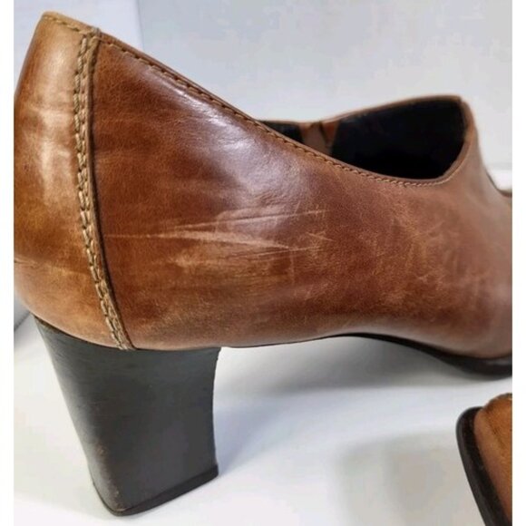 Paul Green Munchen Loafer Women's US 8 UK 5.5 Brown Leather Bootie Shoes 30913 - Picture 12 of 16